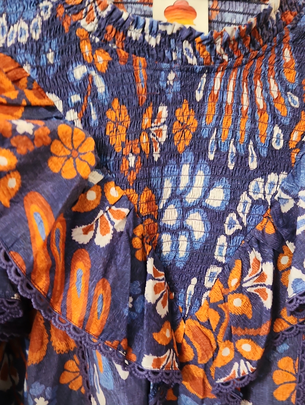 Farm Rio Smocked Blouse - Picture 8 of 12